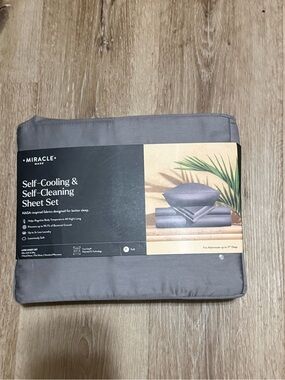 Miracle Made Self-Cooling & Self-Cleaning Sheet Set - Gray Full Size